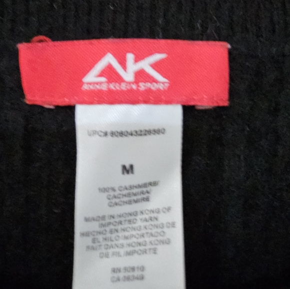 Anne Klein Women's M Cable Knit Cashmere Sweater - Picture 2 of 2